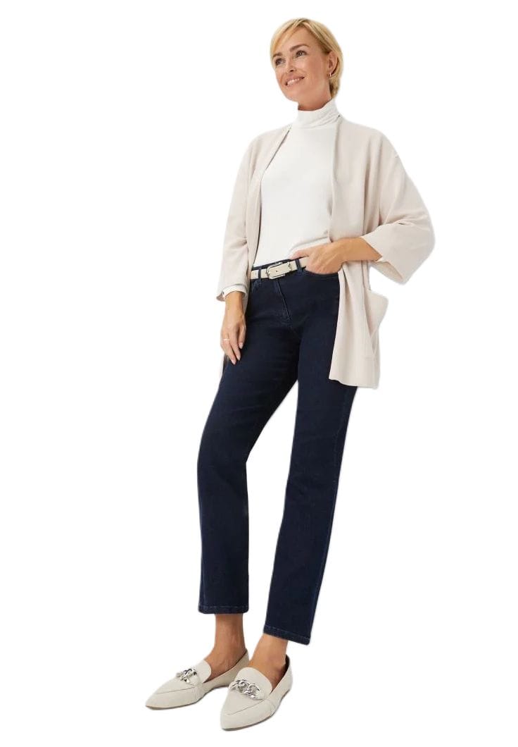 RAPHAELA BY BRAX Jeanshose, Five-Pocket, für Damen, blau, 38