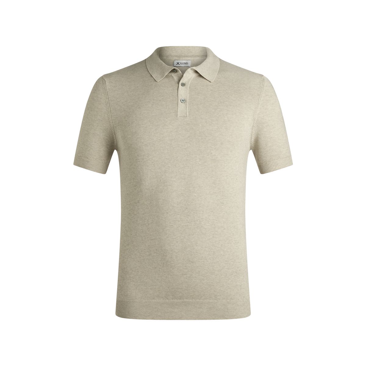 Kurzärmeliges Feinstrick-Poloshirt