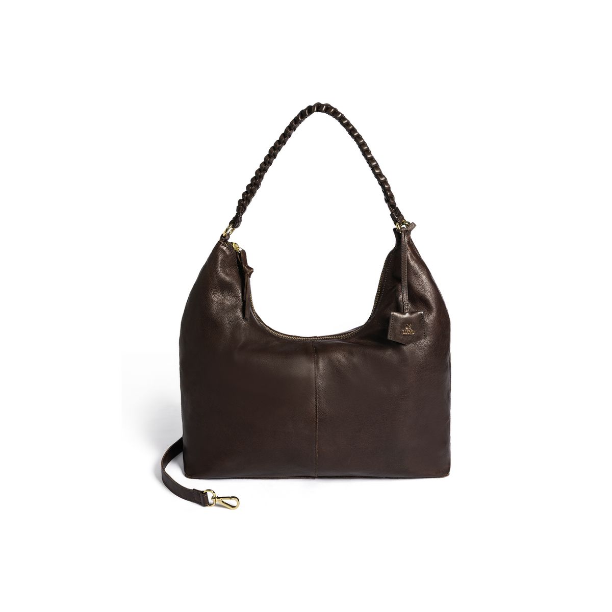 Hobo-Tasche mit geflochtenem Henkel