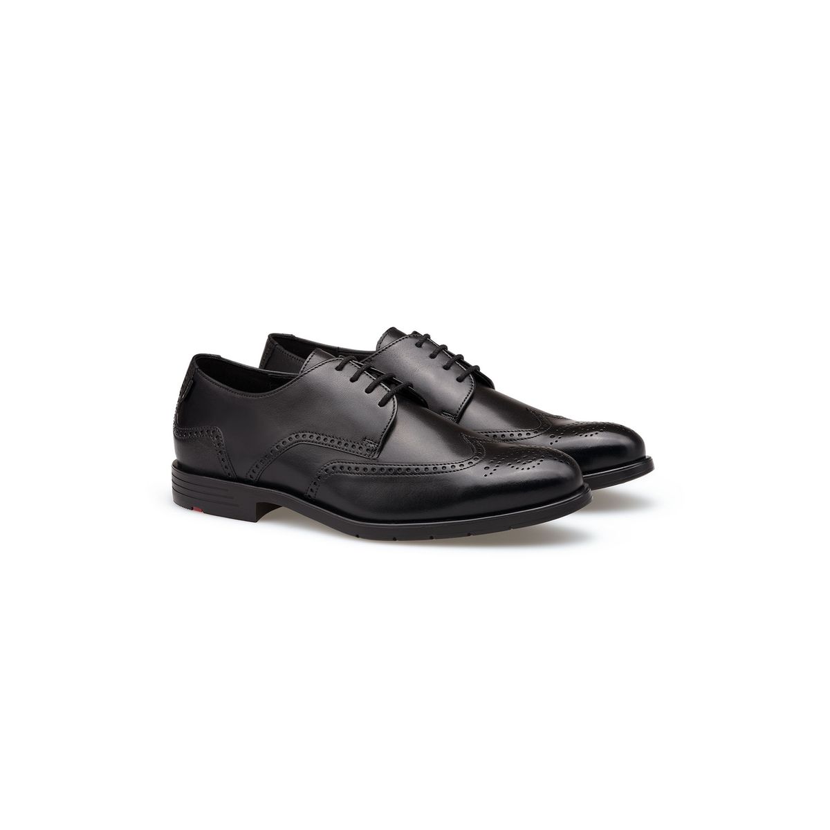 Klassische Leder-Derbys mit Brogue-Verzierung