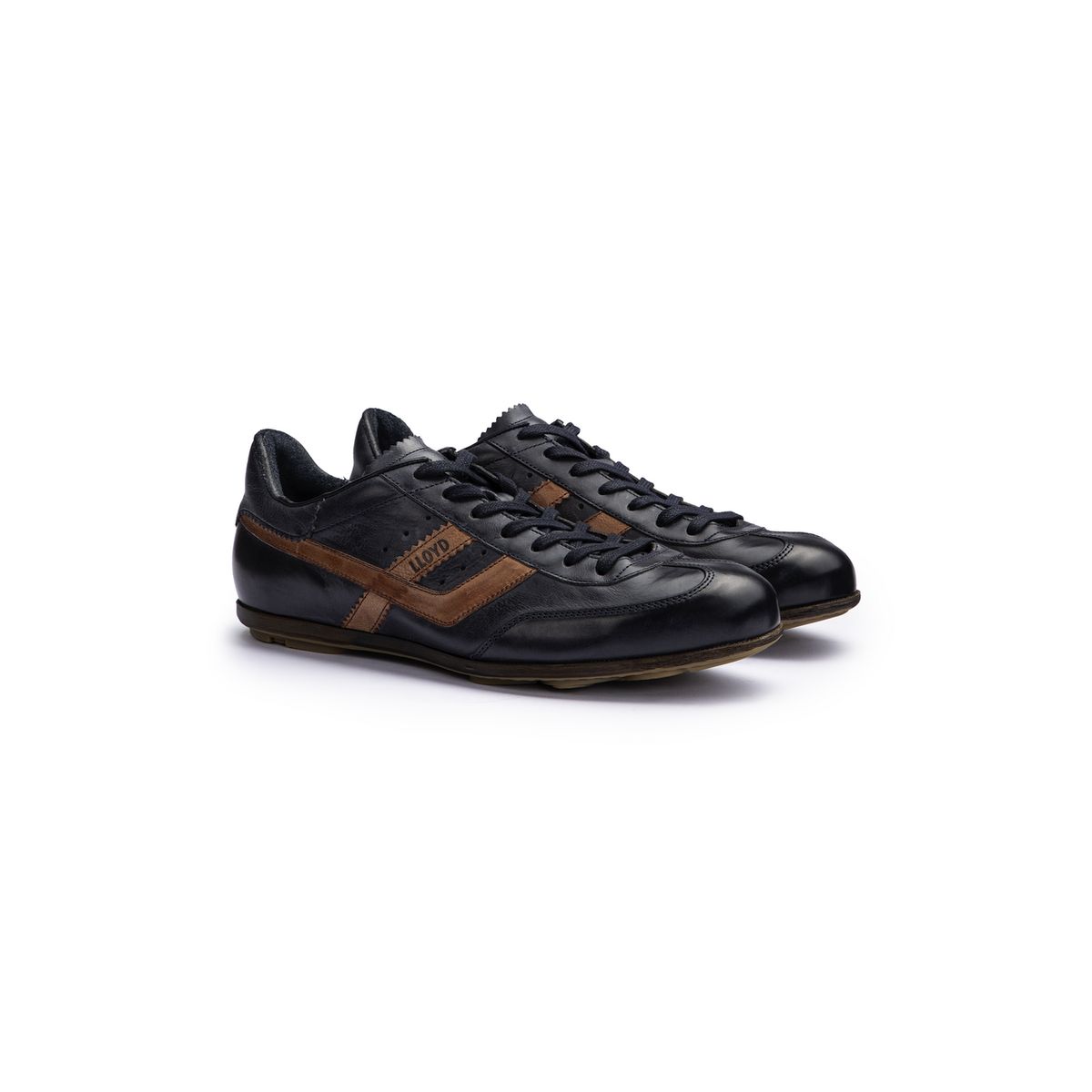 Lässiger Sneaker aus Fettleder