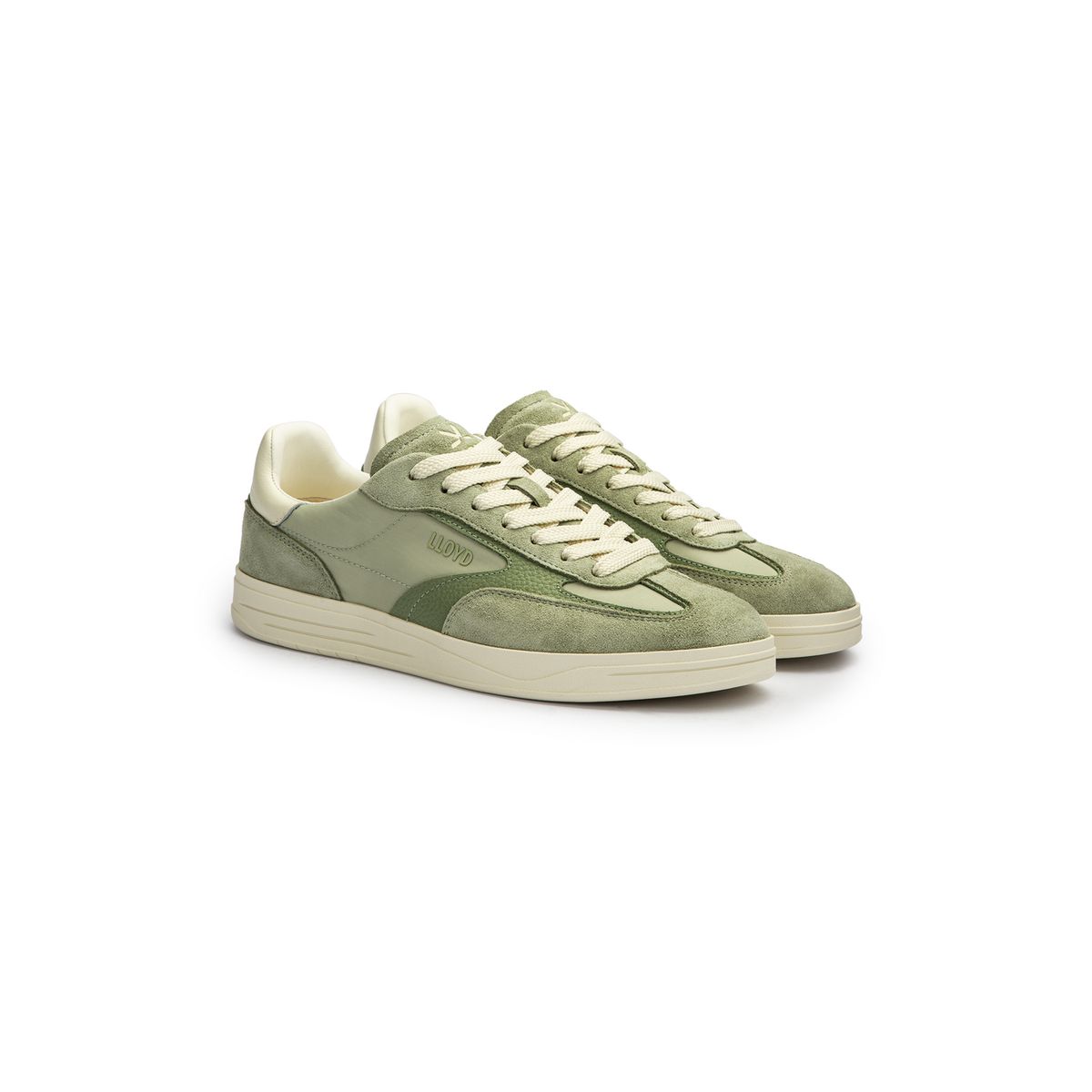 Low-Top-Sneaker aus Materialmix