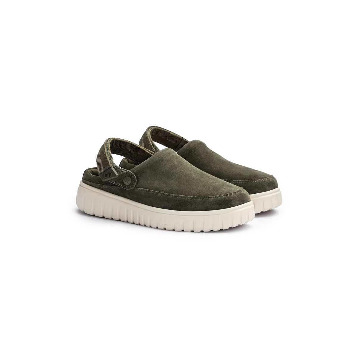 Slingback-Mules aus Rauleder