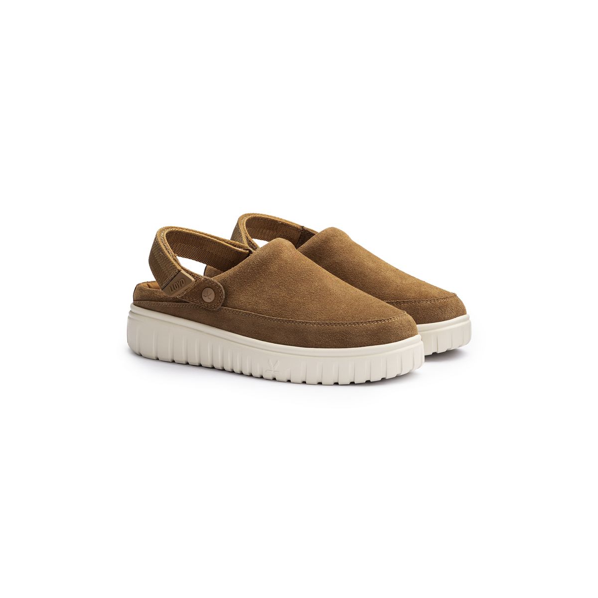 Verstellbare Rauleder-Slipper