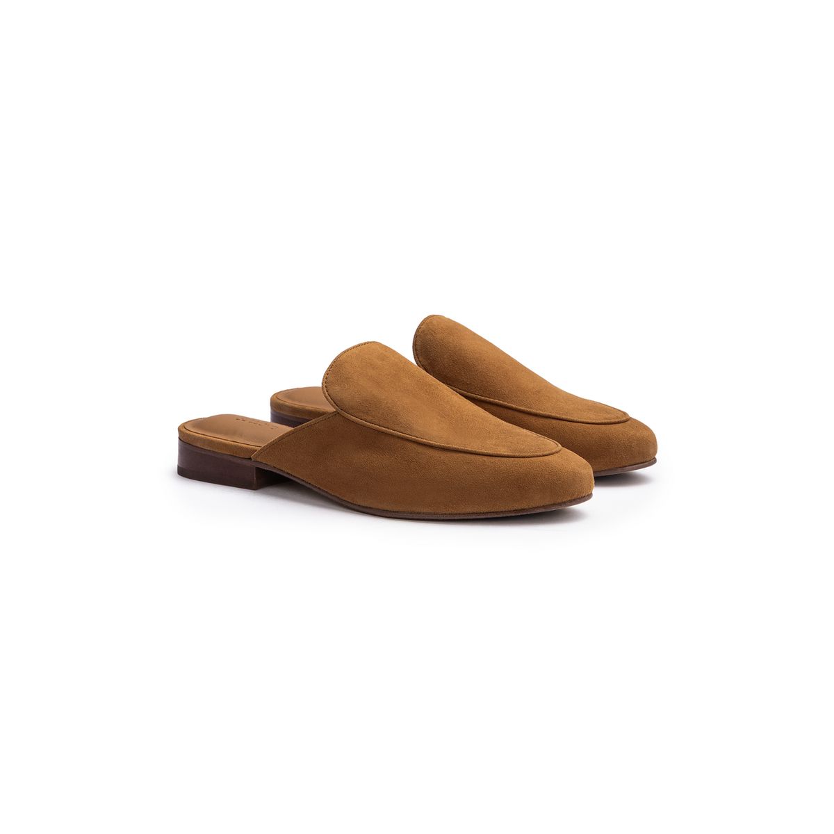 Elegante Rauleder Loafer-Mules