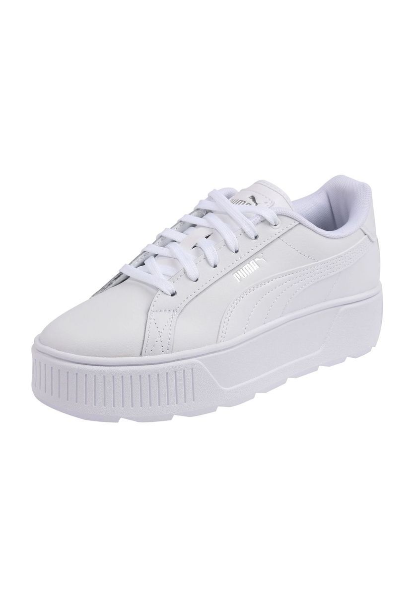 Plateau-Sneaker in Lederoptik