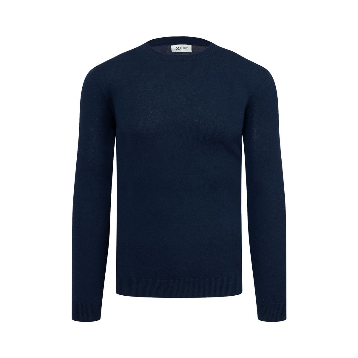 Klassischer Merino-Kaschmir-Rundhalspullover