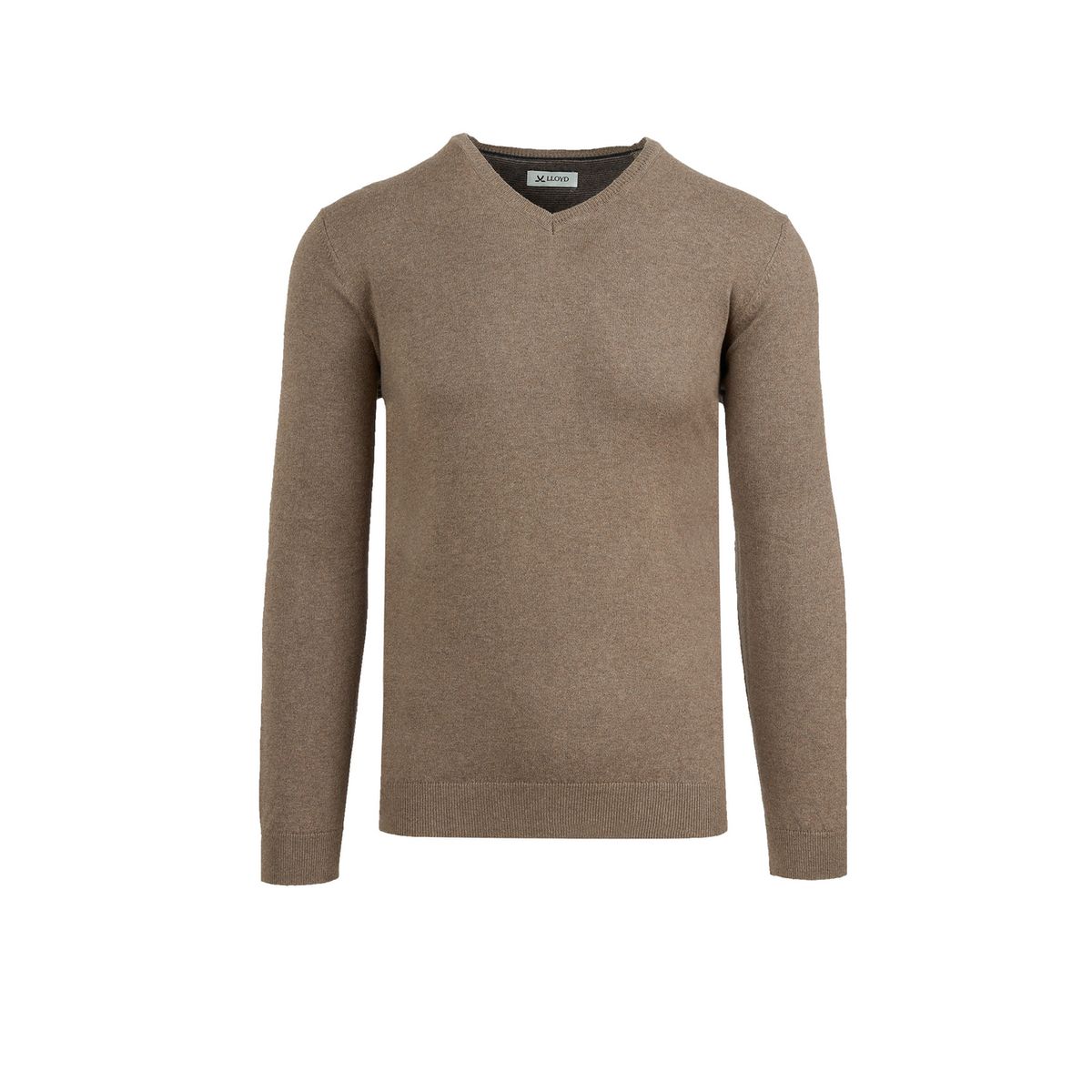Hochwertiger Baumwoll-Kaschmir V-Ausschnitt Pullover