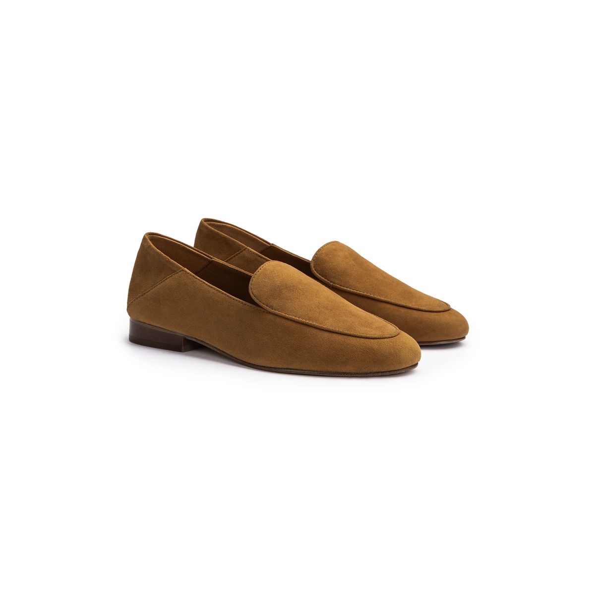 Klassische Wildleder Slipper mit Spitze