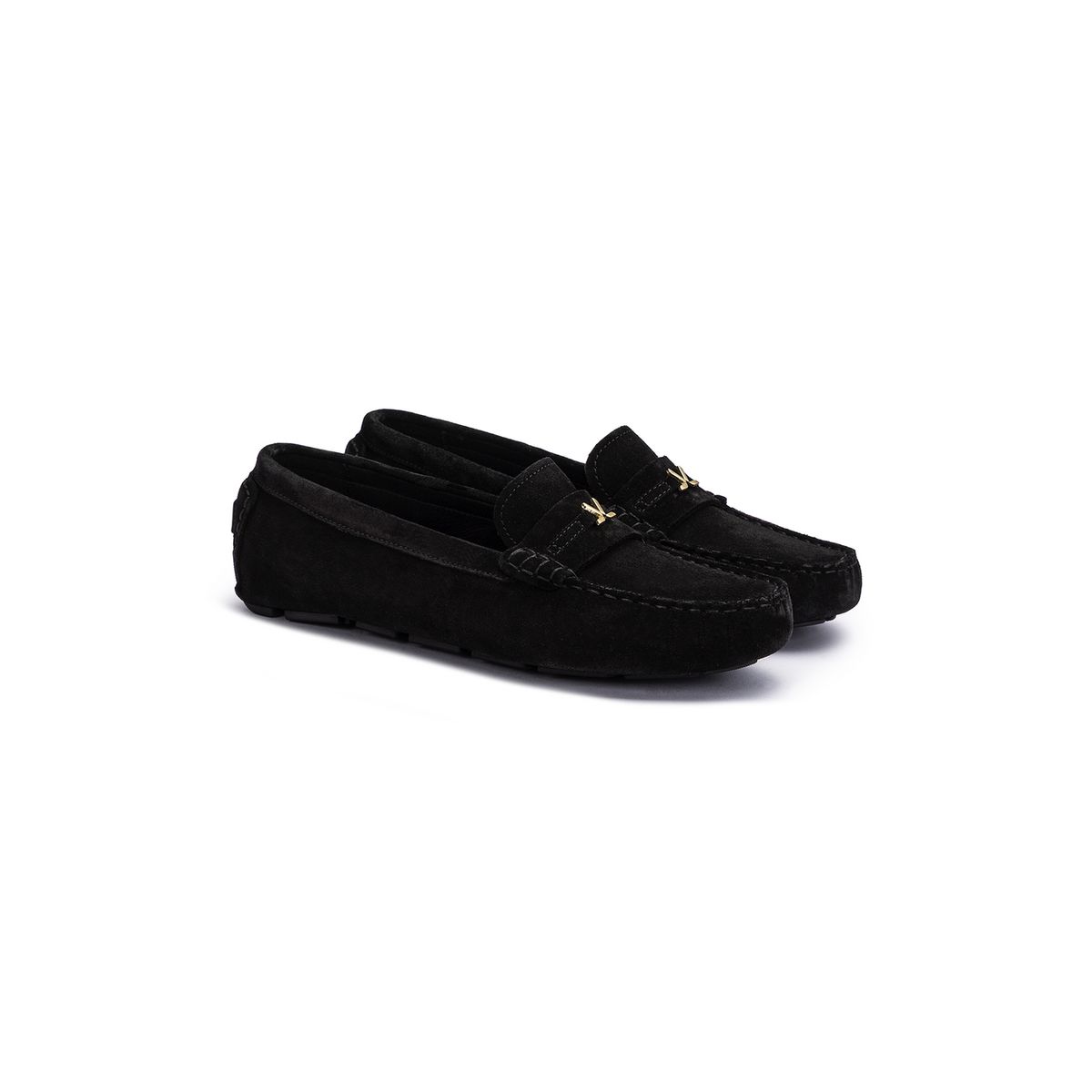 Elegante Slipper aus Rauleder