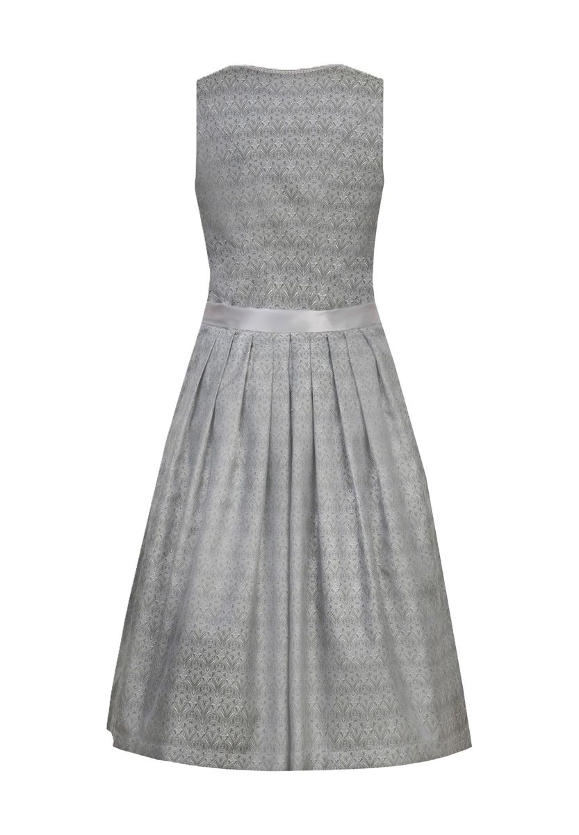 Elegantes graues tailliertes Dirndlkleid