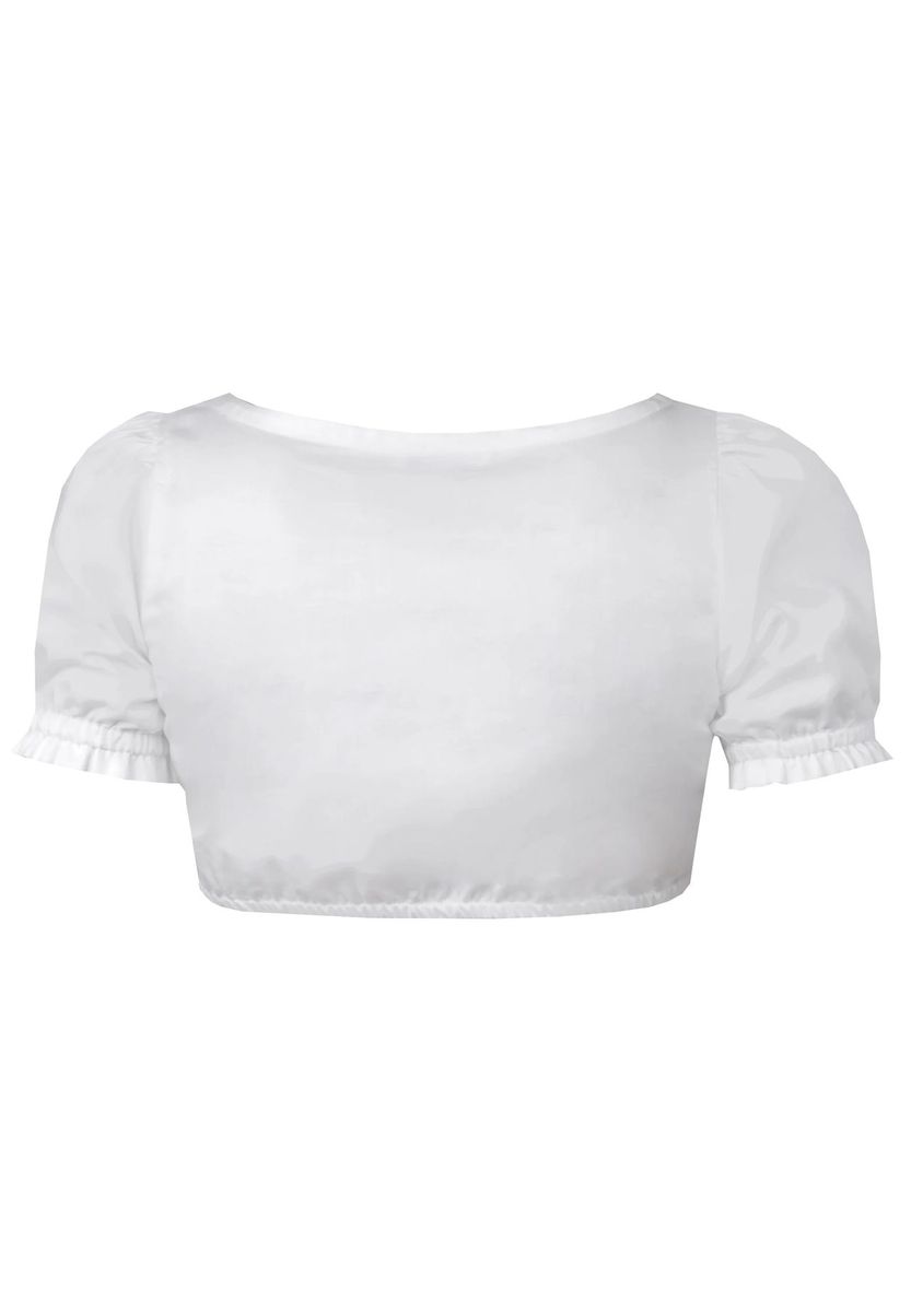 Traditionelle Dirndlbluse mit Herzausschnitt