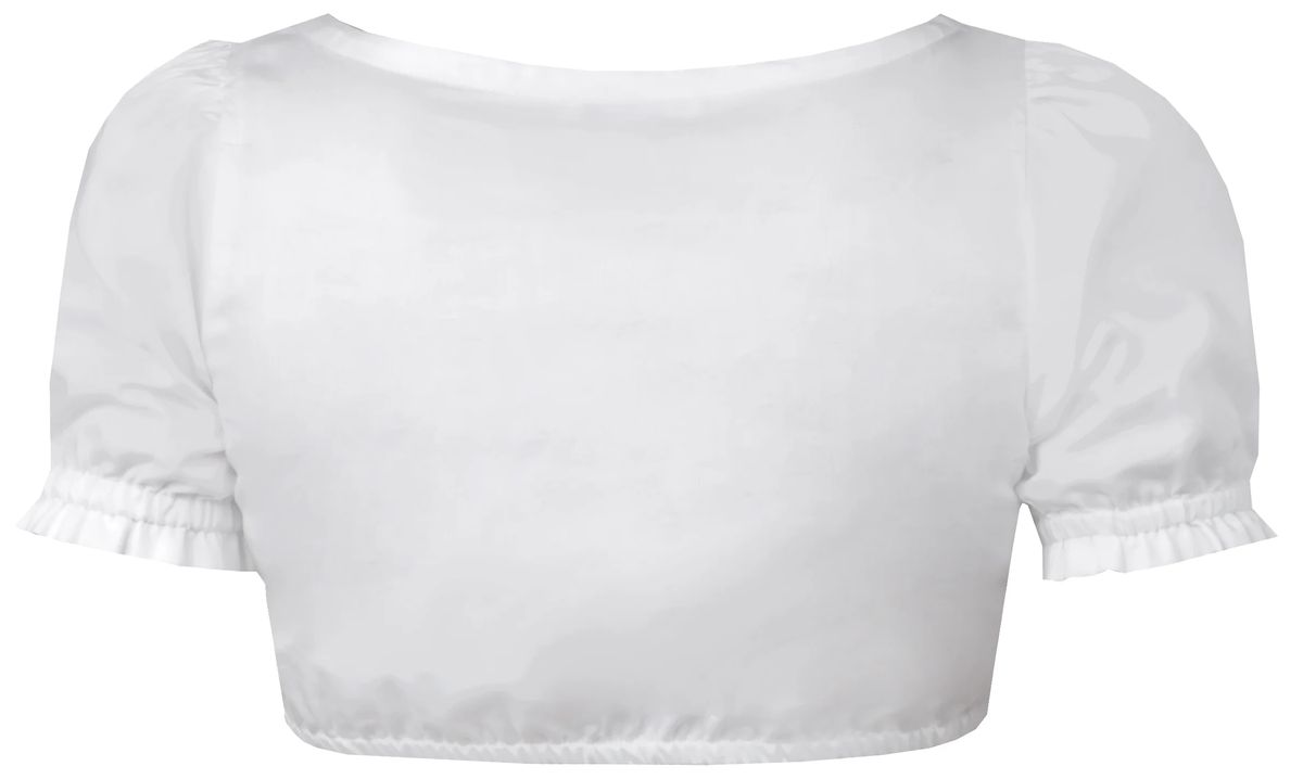 Traditionelle Dirndlbluse mit Herzausschnitt