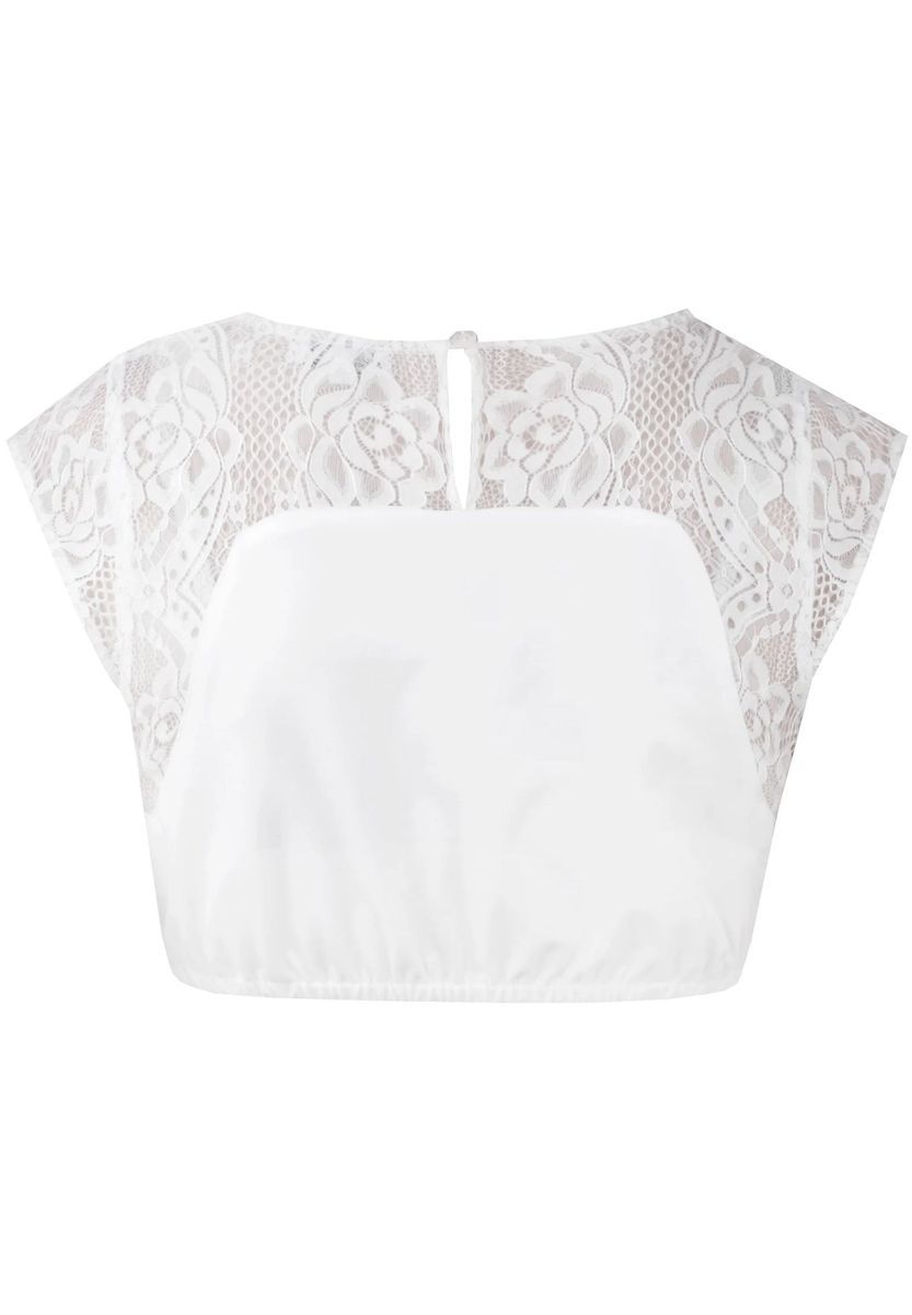 Elegantes Crop Top aus Spitze