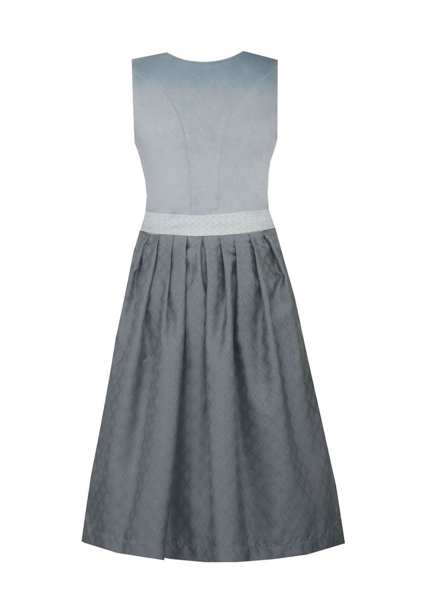 Elegantes Midi-Dirndlkleid mit eckigem Ausschnitt