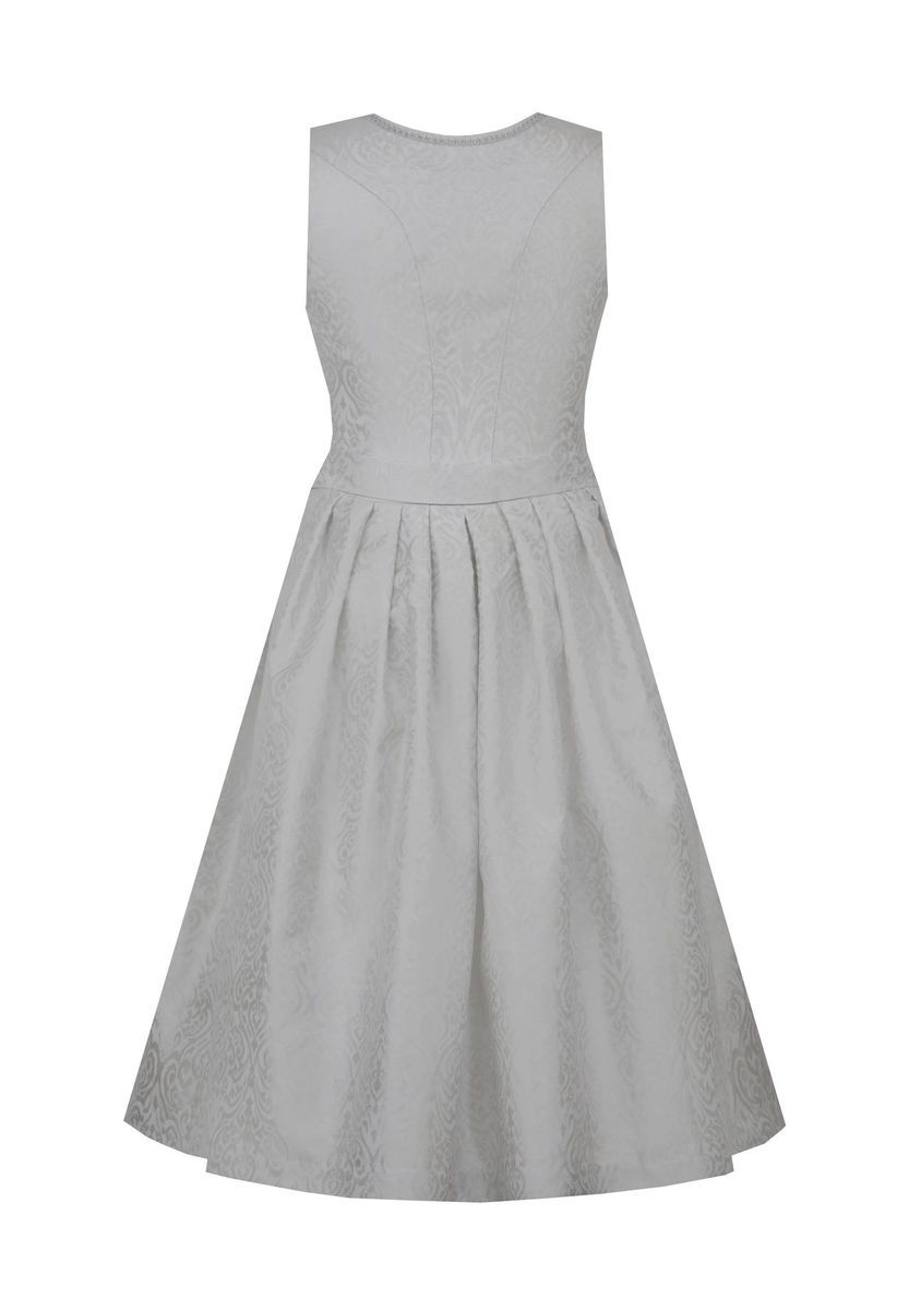 Elegantes graues Midi Dirndl Kleid