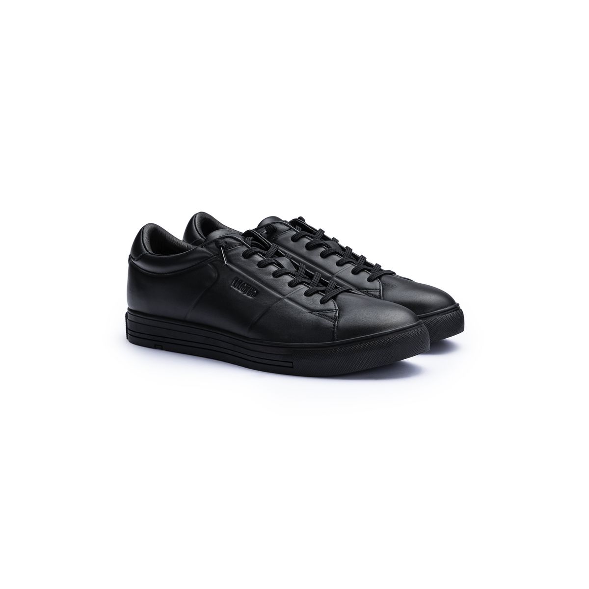 Business Low-Top aus Narbenleder