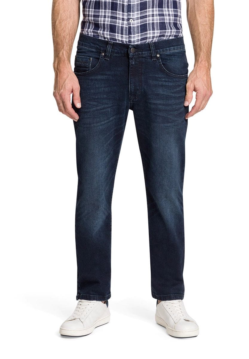Herren Jeans im Five-Pocket-Stil, dunkle Waschung