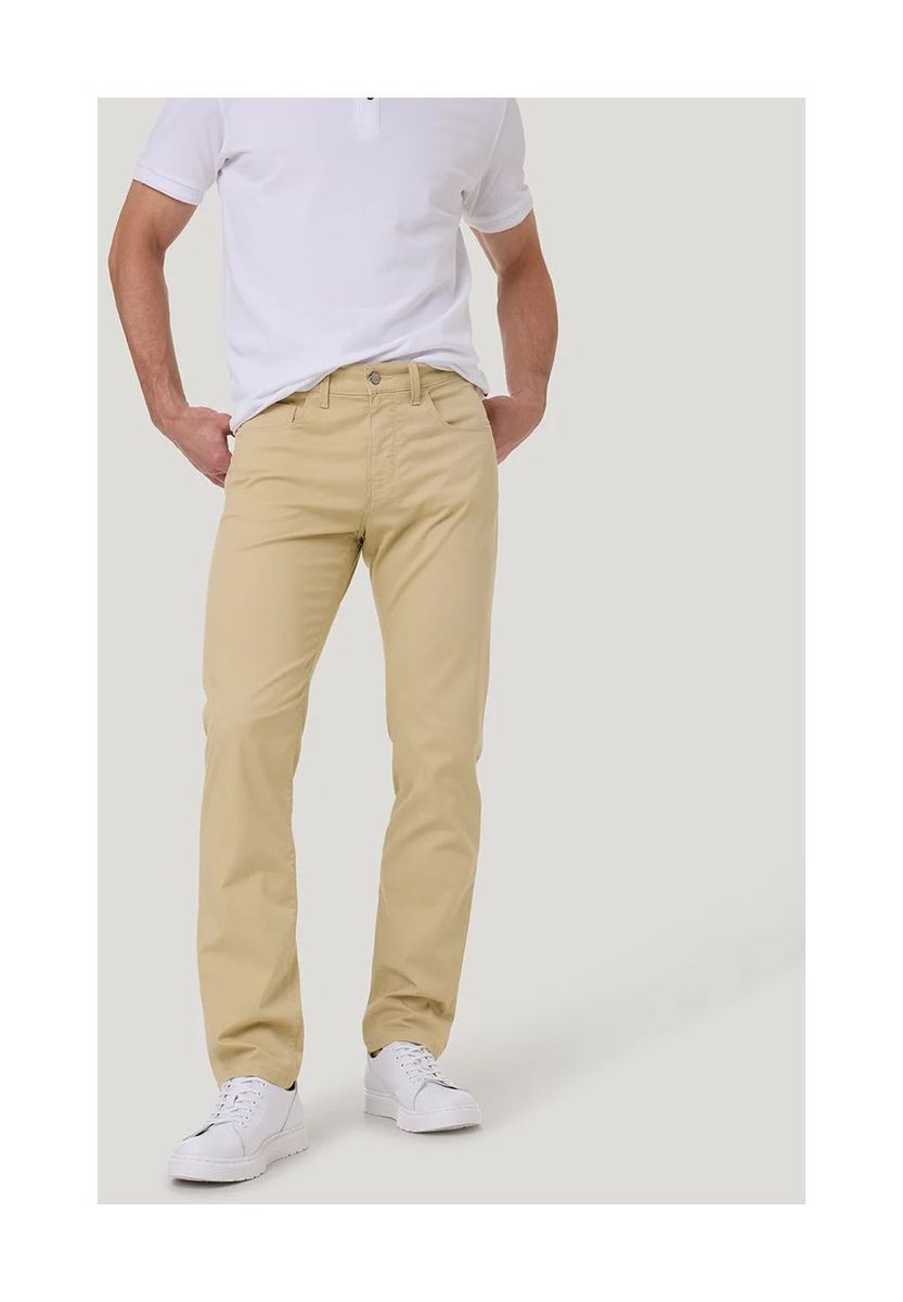 Klassische beige 5-Pocket Chino Hose