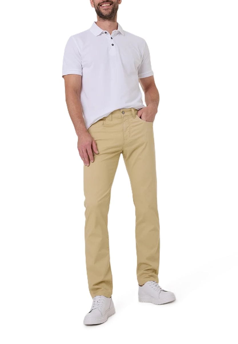 Klassische beige 5-Pocket Chino Hose