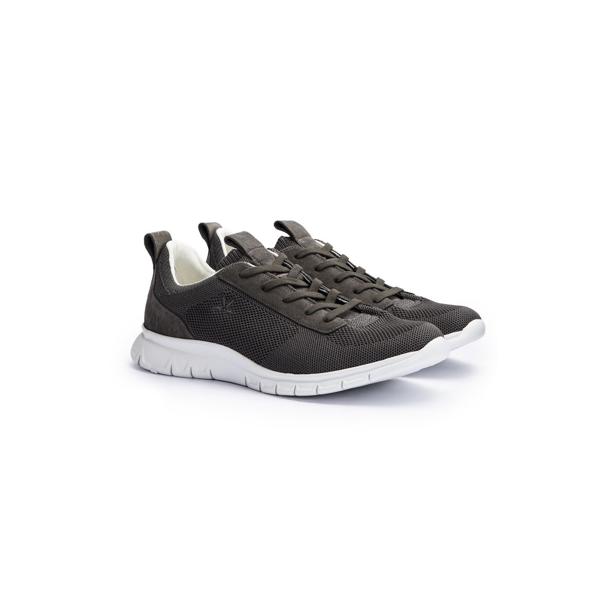 Knit- und Rauleder-Sneaker