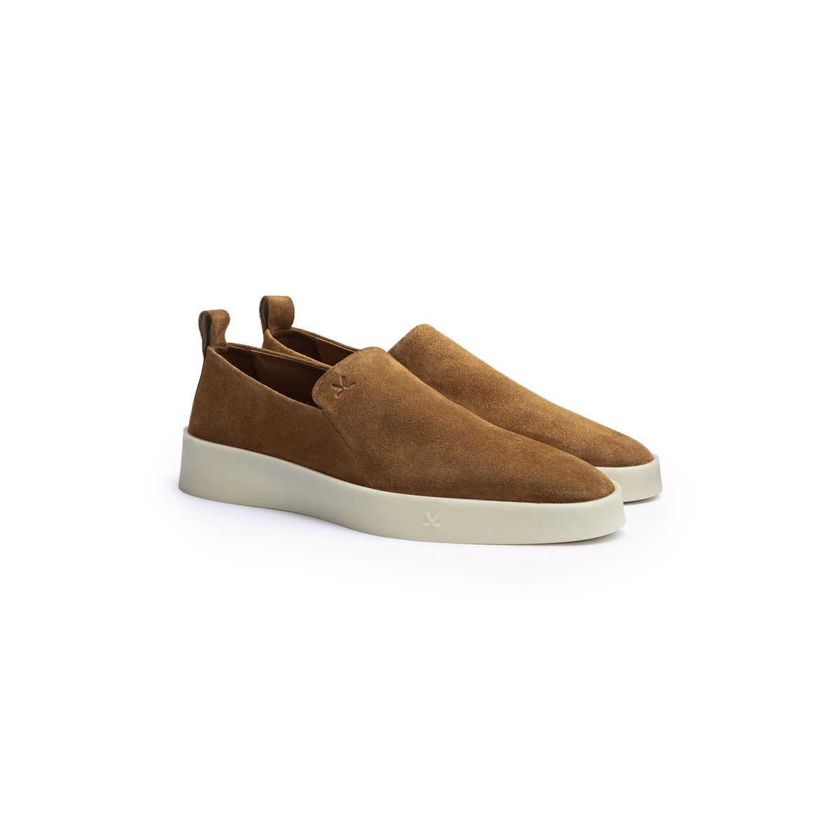Minimalistische Wildleder-Slipper