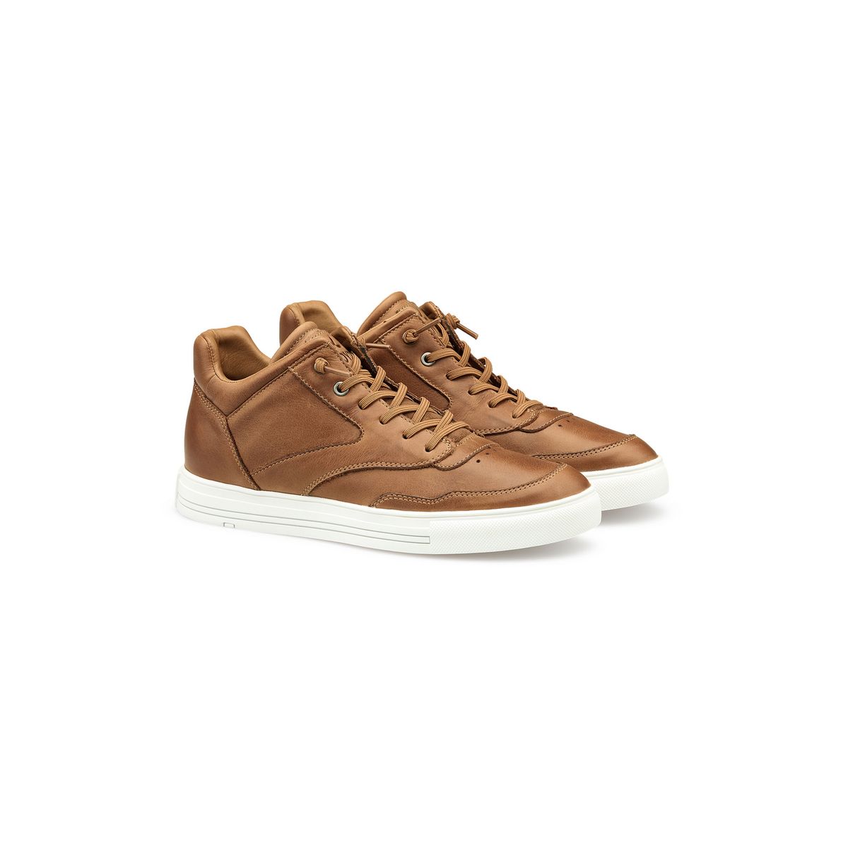 Leder Mid-Top-Sneaker