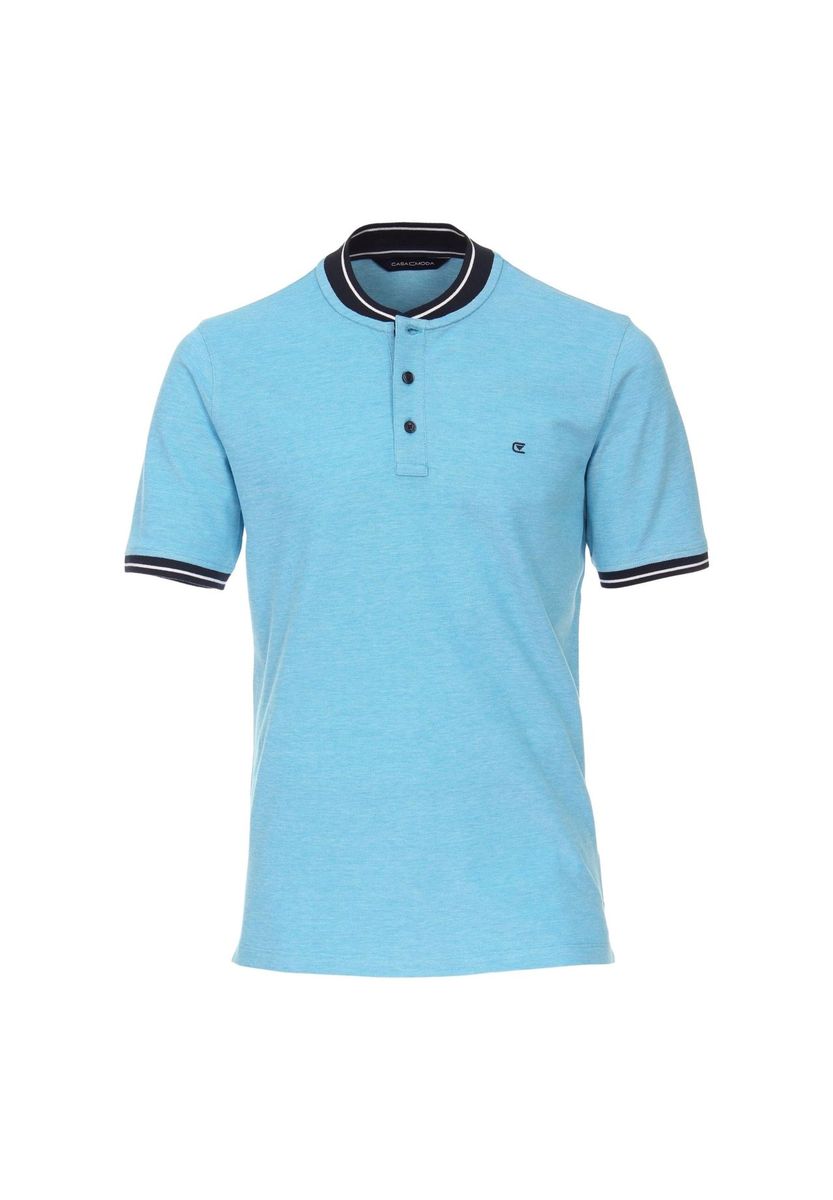 Poloshirt mit kurzem Arm und Stehkragen
