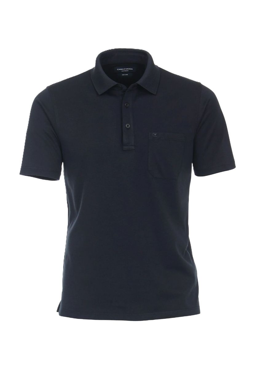 Klassisches einfarbiges Baumwoll-Poloshirt