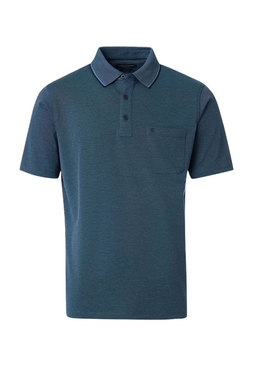 Klassisches einfarbiges Baumwoll-Poloshirt