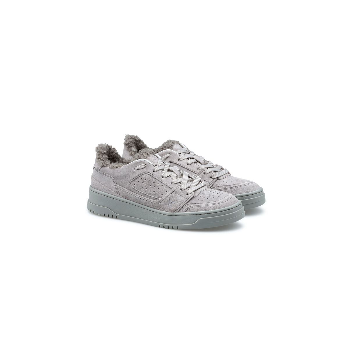 Gefütterte Rauleder Casual Low-Tops