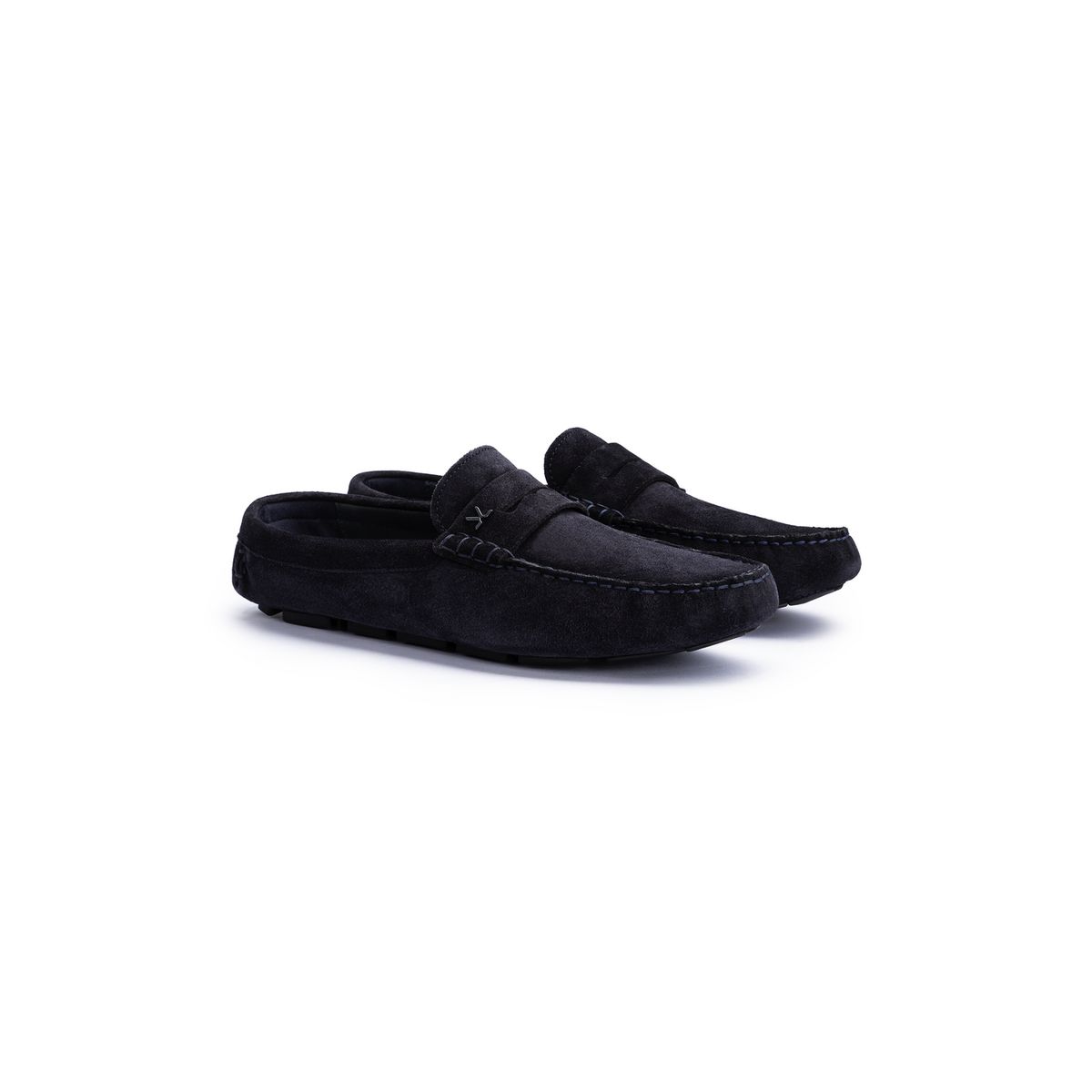 Klassische Penny-Loafer aus Rauleder