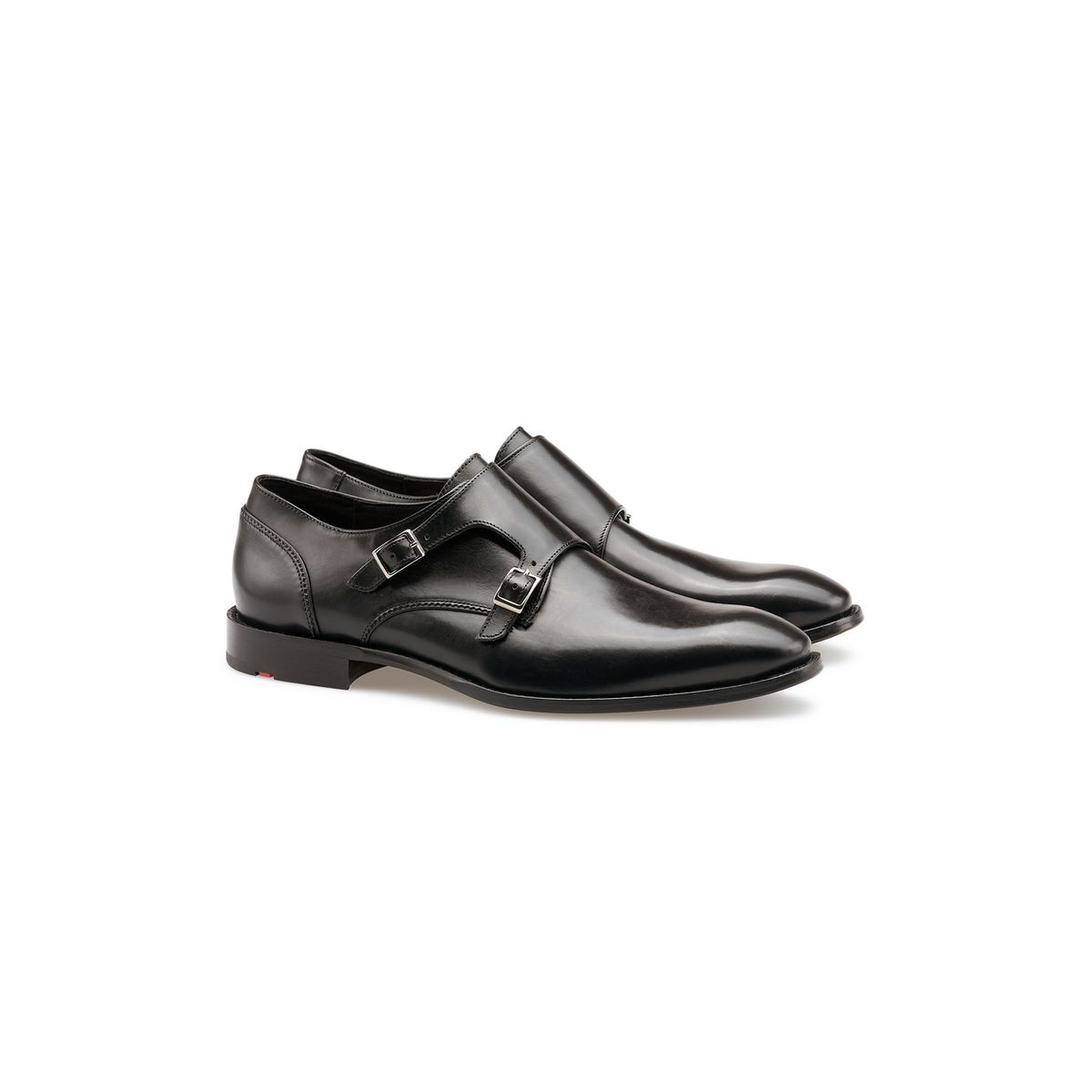 Elegante Doppelmonk-Schuhe aus Leder
