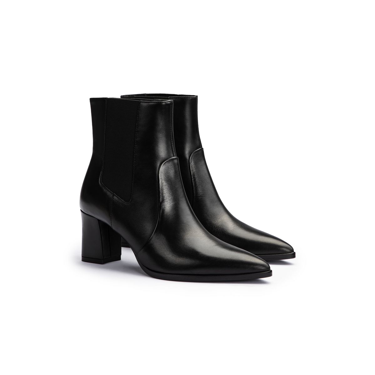 Spitze Chelsea-Boots aus Glattleder
