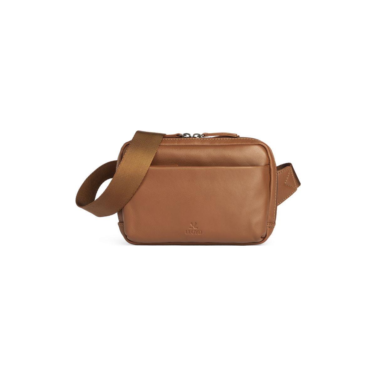 Kompakte Glattleder Crossover-Tasche