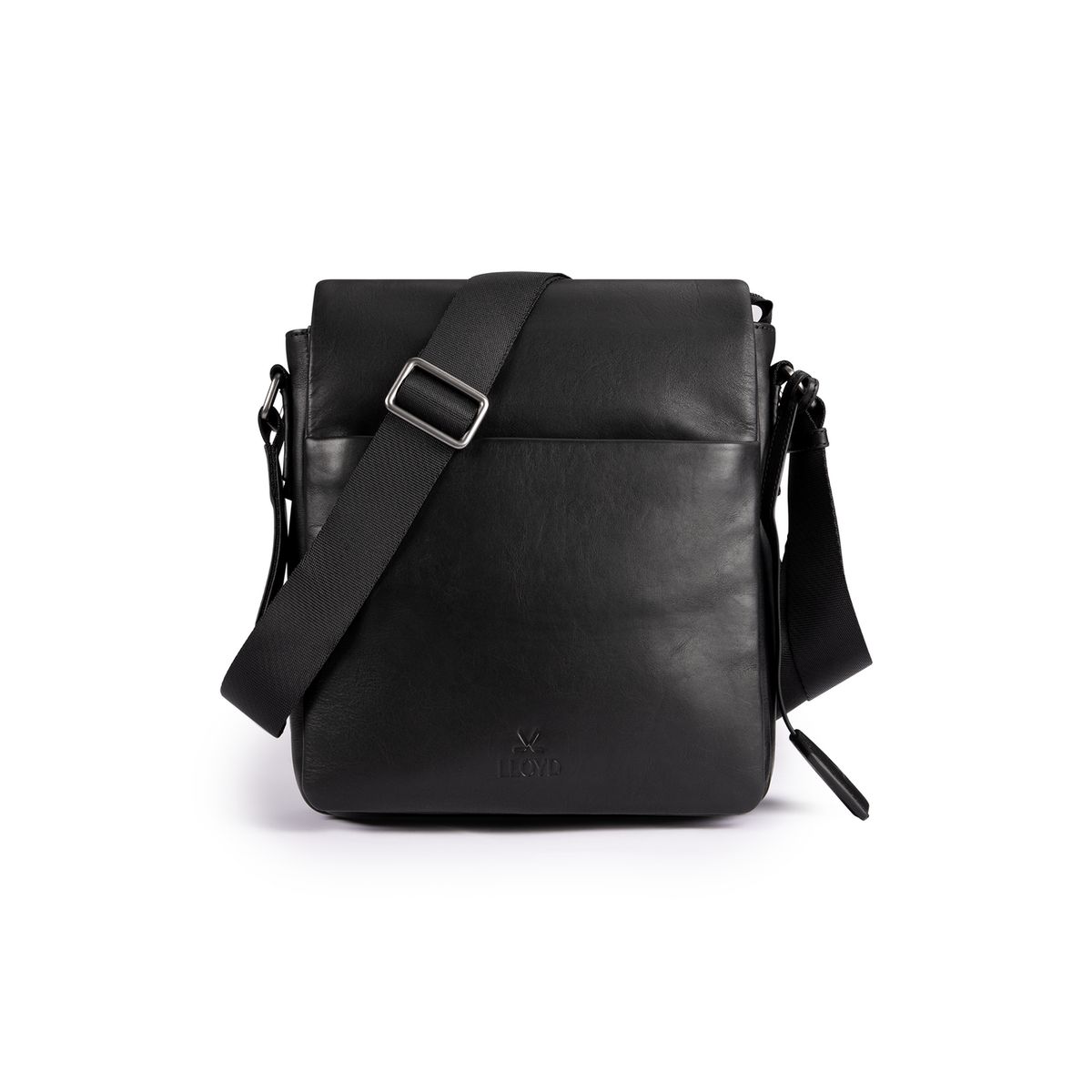 Minimalistische Messenger-Bag aus Glattleder