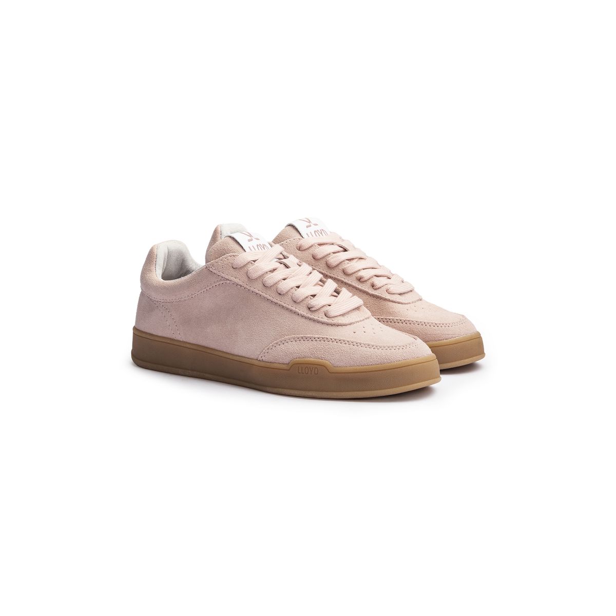 Minimalistische Rauleder Low-Top Sneaker