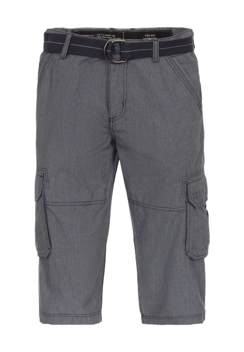 Herren Cargo Shorts in 3/4-Länge mit Karomuster