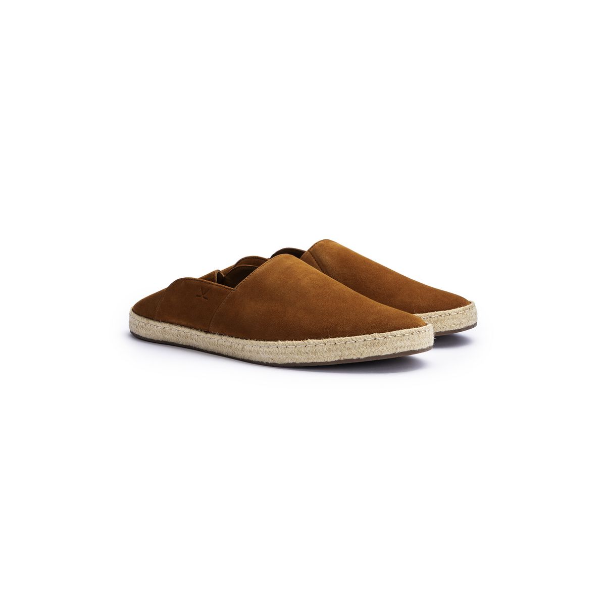 Slipper-Espadrilles aus Rauleder