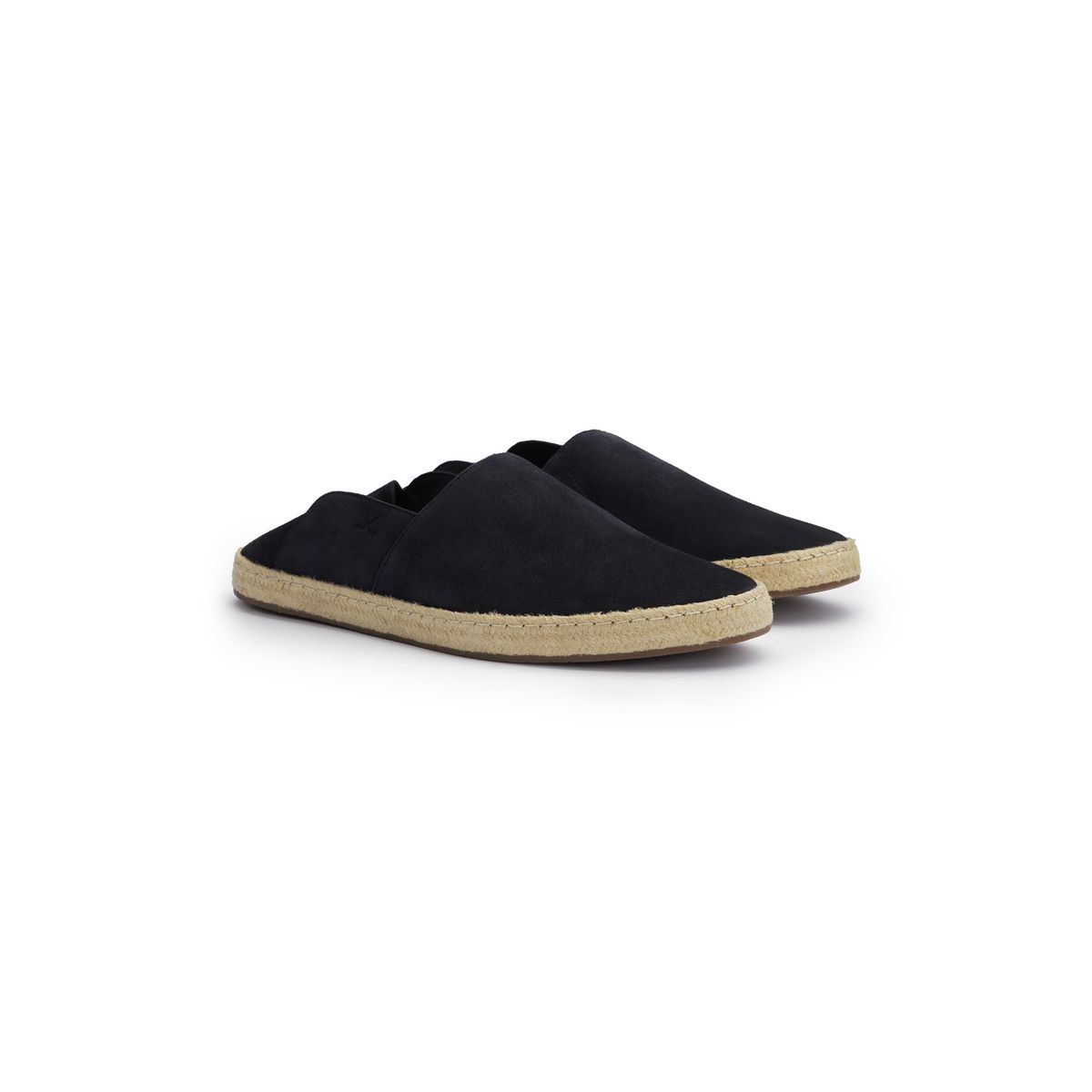 Minimalistische Slipper aus Rauleder