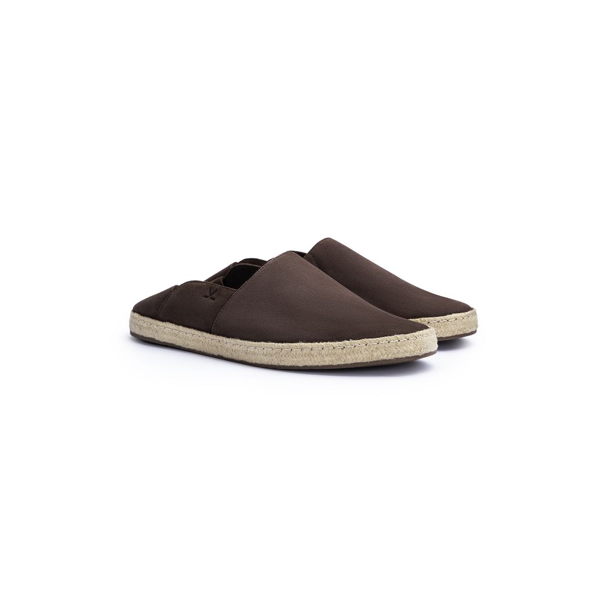 Hochwertige Slipper-Espadrilles aus Rauleder
