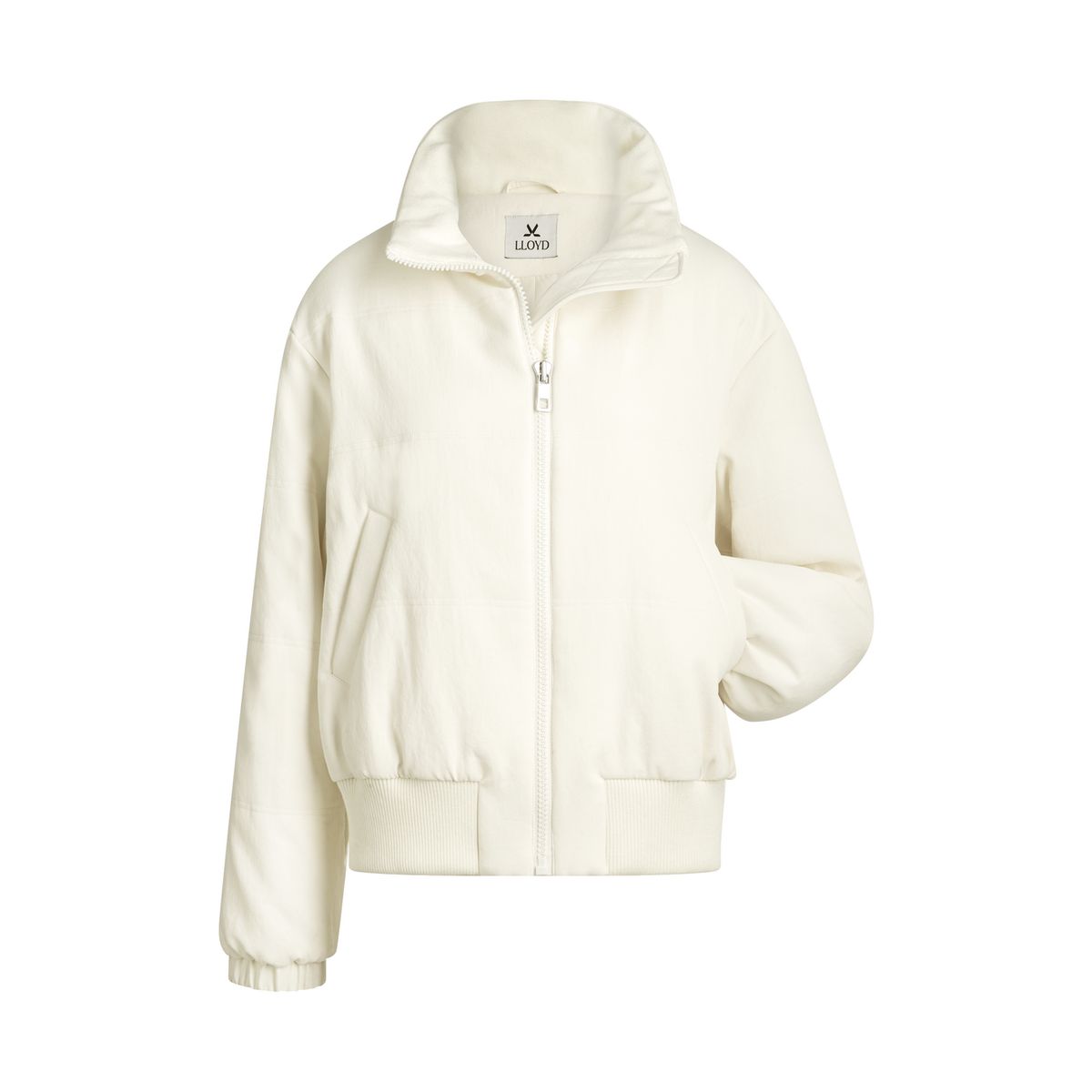 Moderne wattierte Stehkragenjacke