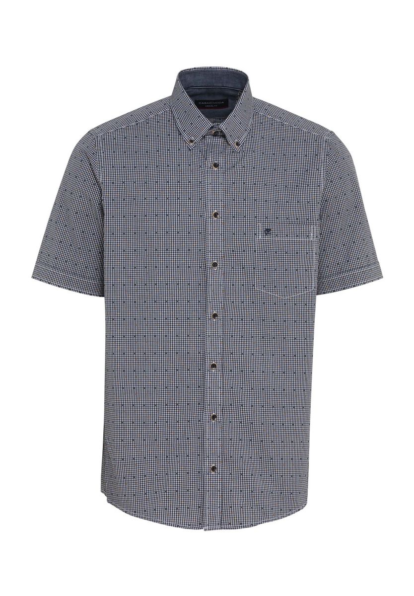 Modern Fit kariertes Kurzarmhemd