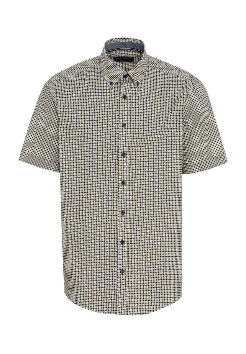 Bedrucktes Baumwollhemd mit bequemer Passform