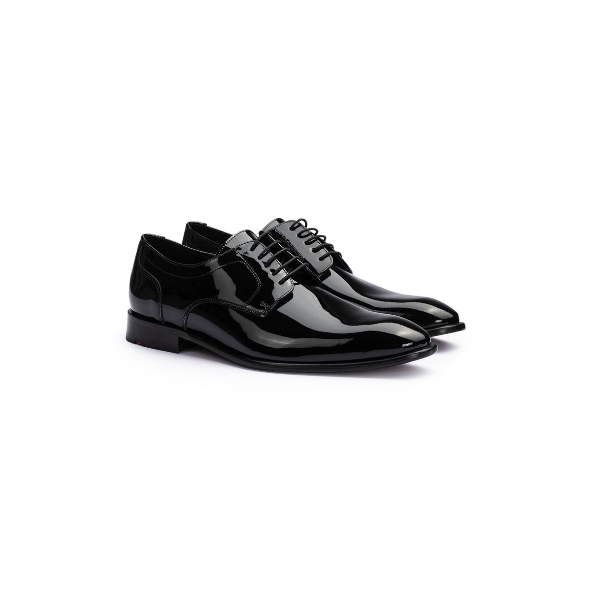 Elegante Derby-Schuhe in Hochglanz-Optik