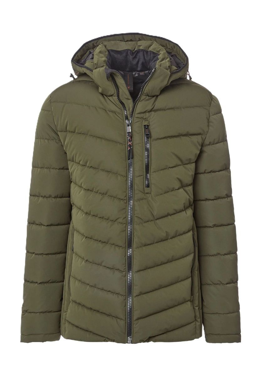 Herren Steppjacke, wasserabweisend, mit Kapuze