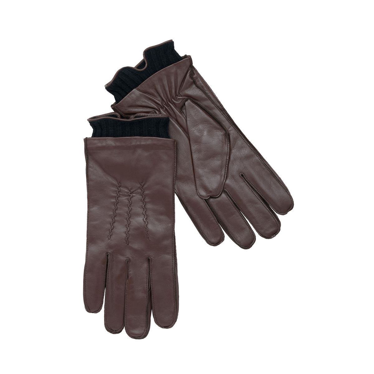 Klassische Lederhandschuhe mit Touch-Funktion