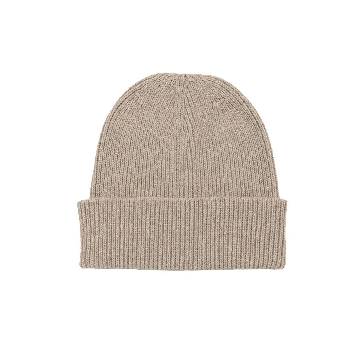 Klassische Rippstrick-Beanie