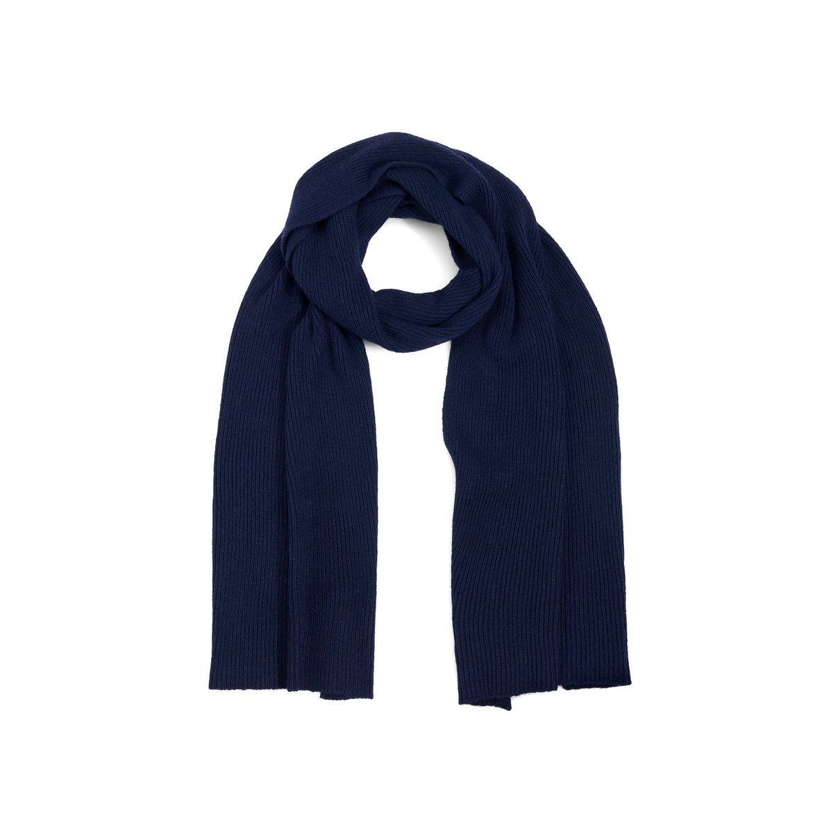 Weicher Rippstrickschal mit Kaschmir-Anteil