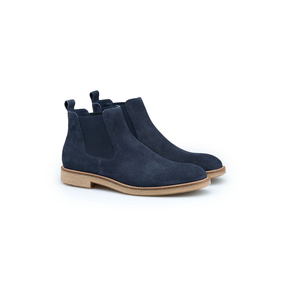 Chelsea-Boots aus Rauleder mit Kreppsohle
